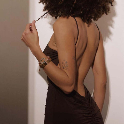 Solid Color Halter Sleeveless Halterneck Dress Long Dress - Believe Grace 