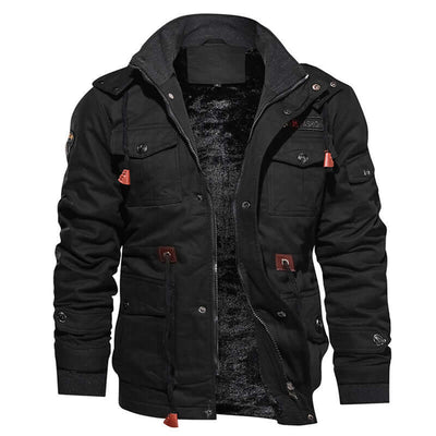 Men Winter Fleece Jacket Warm Hooded Coat Thermal Thick Outerwear Male Military Jacket - Believe Grace 