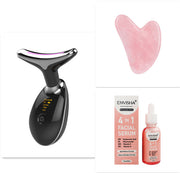 EMS Thermal Neck Lifting And Tighten Massager Electric Microcurrent Wrinkle Remover LED Photon Face Beauty Device For Woman - Believe Grace 