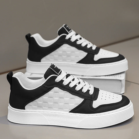 Casual Lace-up Sneakers Men and women Fashion Breathable Plaid Flats Shoes Believe grace
