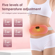 Electric Heating Pad Women Vibrator Period Pain Relief Device Menstrual Cramp Massager Blood Circulation Abdominal Belt Warmer  Believe Grace