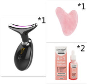 EMS Thermal Neck Lifting And Tighten Massager Electric Microcurrent Wrinkle Remover LED Photon Face Beauty Device For Woman - Believe Grace 