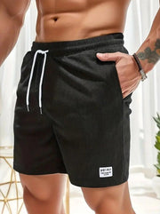 Lace-up Drawstring Shorts Summer Corduroy Sports Short Pants Mens Clothing - Believe Grace 
